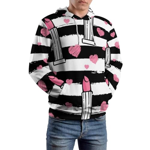 Sweatshirt à capuche manche longue pull rouge finitions S - 6