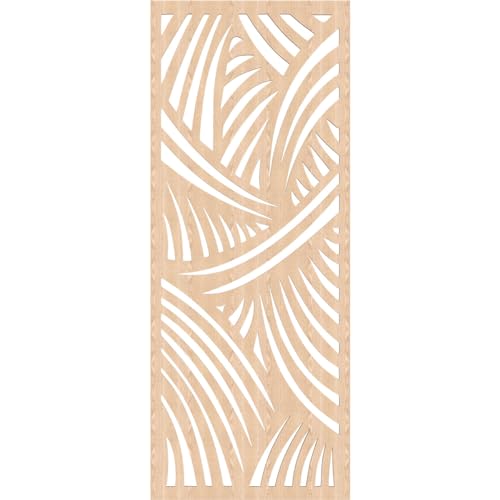 Image of 27 3 /8 inchW x 69 3 /8 inchH x 3 /8 inchT Chester Decorative Fretwork Wood Wall Panels, Red Oak