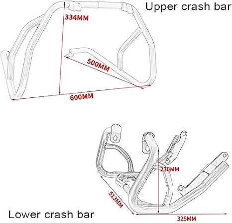 Motorcycle Upper Lower Highway Engine Guard Crash Bar Compatible with B.M.W G310GS G 310GS G 310 GS 2017-2024 Bumper Frame Falling Protector (1 Set)