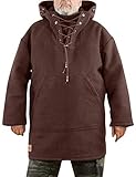 Asmoxo Winter Men's Leisure Jacket, Men's Wool Heavy Coat, Hooded Sweatshirt S-5XL