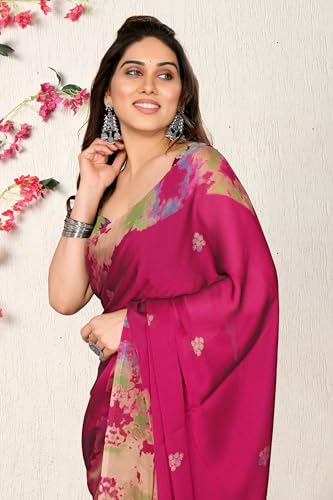 Image of MIRCHI FASHION Saree for Woman Chiffon Tie Dye Printed | Lightweight Daily Wear Women's Sari with Unstitched Blouse Piece (Available in 10 Colors)