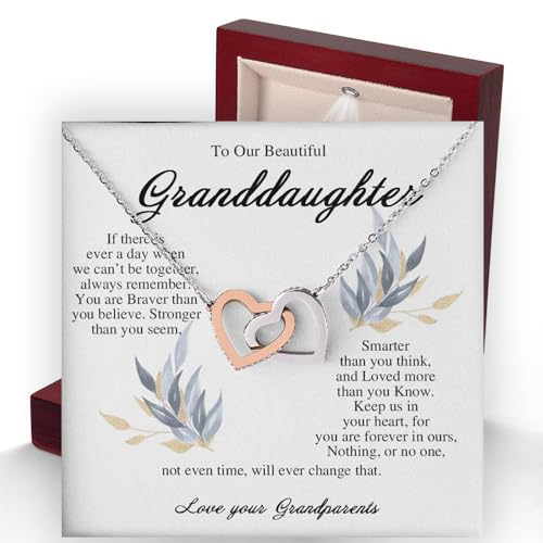 To My Granddaughter Necklace, Gifts For Granddaughter From Grandparents,Granddaughter Gift, Granddaughter Necklace From Grandparents, Granddaughter Birthday, Necklace For Granddaughter on Christmas