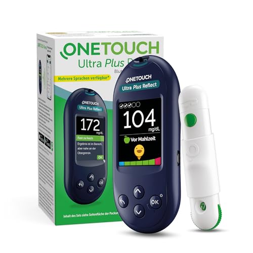 OneTouch Ultra Plus Reflect Blutzuckermessgerät (mg/dl) I 1 Messgerät 10 Teststreifen 10 Lanzetten 1 Stechhilfe & 1 Etui | Stiftung Warentest SEHR GUT (1 5)