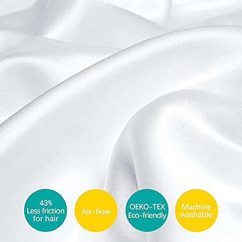 Satin Bassinet Sheets Fit For Rectangle, Hourglass, Oval Bassinet Mattress, 2 Pack, Great Protect For Baby Hair And Skin, Ultra Soft Satin Cradle Or Bassinet Sheets, White & Navy Blue #TOP1