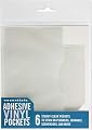 Adhesive Vinyl Pockets for Bullet Journals (set of 6 stick-on pockets)