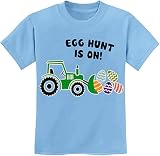 Toddler Baby Boys T-Shirt Easter Bunny Outfits Shirt Eggs Tractor Tops Short Sleeve Hoppy Easter Tee