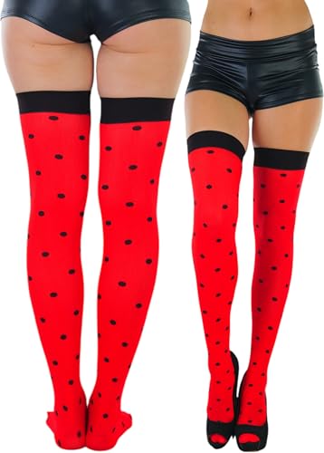 Image of ToBeInStyle Women's Nylon Thigh High Schoolgirl Opaque Stockings