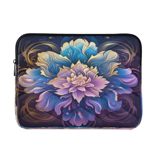 Funda Boho Mandala Lotus para laptops 13-14 pulg