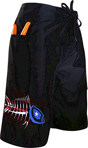 Tormenter Waterman 5 Pocket Hybrid Shorts for Men – Fishing, Diving, Surf Board Shorts – Quick Dry Casual Swim Trunks