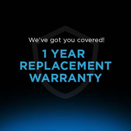 Image stating '1 Year Replacement Warranty'