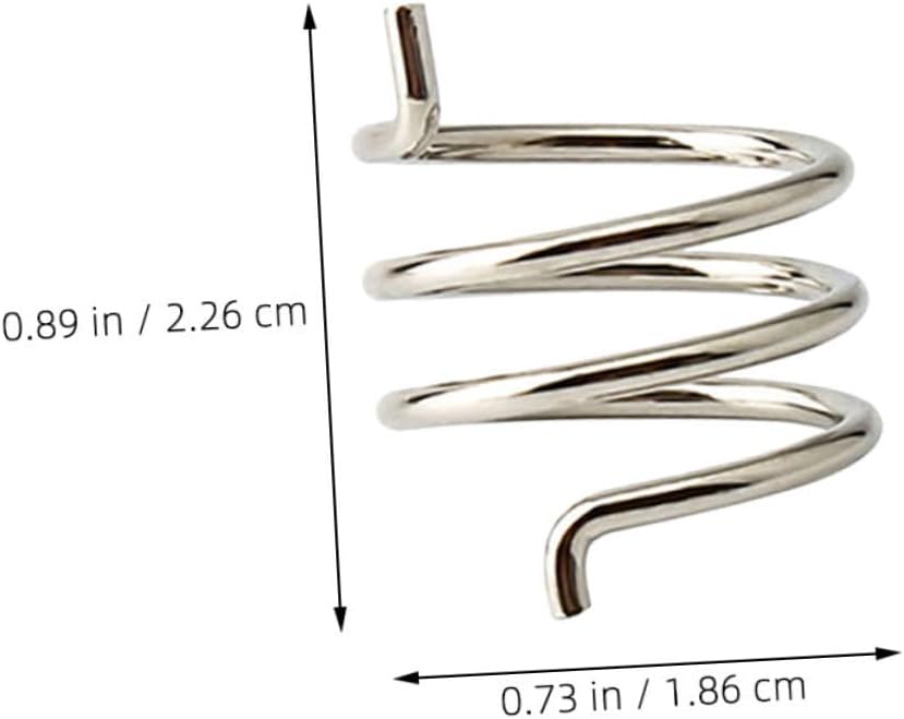 6pcs Bike Caliper Spring Clips Durable Brake Pad Fixing Pins for Mountain and Road Bikes Loss Design Reliable Braking Support Silver