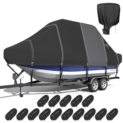 1600D+1200D T-Top Boat Cover