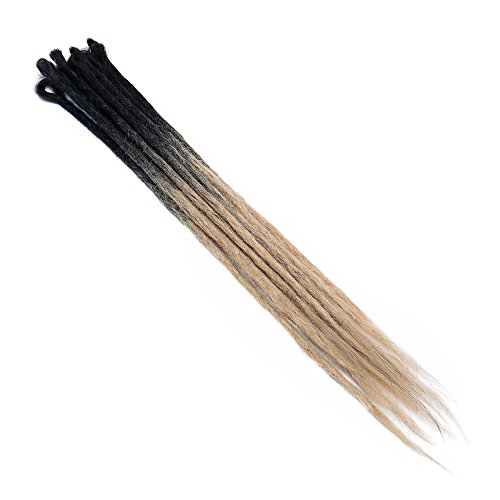 24" Dreadlock Extension Ombre For Hip-Hop Synthetic Heat Resistant Crochet Braiding Hair Handmade Reggae Extension Twist Braiding Hairpiece Box Braid For Man Women(10Strands/2Packs,Black To Blonde) #TOP2