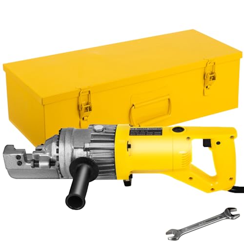 Happybuy Electric Hydraulic Rebar Cutter 900W RC-16 110V - Portable, Cuts #5 4-16mm Rebar in 3 Seconds, with Stainless Steel Carry Case