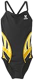 TYR SPORT Girl's Phoenix Splice Diamondfit Swimsuit, Black/Gold, Size 24