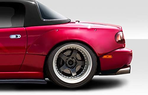 BRIGHTT-45707095 FRP (Fiberglass Reinforced Plastics) Circuit Style Fender Flare - Compatible With/Replacement For Miata 1990-1997 - 2 Piece