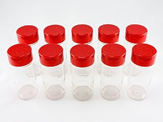 Skyway Supreme 4 OZ Clear Plastic Spice Bottles Jars Containers - Set of