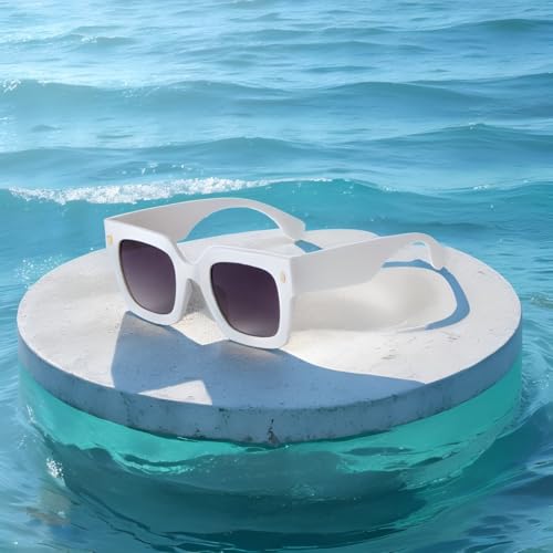 ADE WU Trendy Oversized Sunglasses Womens Ladies Designer Big Large Chunky Square Sun Glasses UV4003