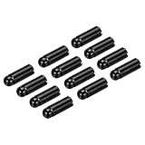 PATIKIL Dart Flight Protectors, 12 Pack Aluminum Alloy Dart Wing Savers Fixed 90 Degrees Professional Competition Dart Accessories, Black