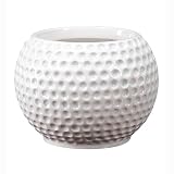 Accents &Amp; Occasions Ceramic Golf Ball Planter Or Flower Arrangement Vase, 3-3/4-Inch