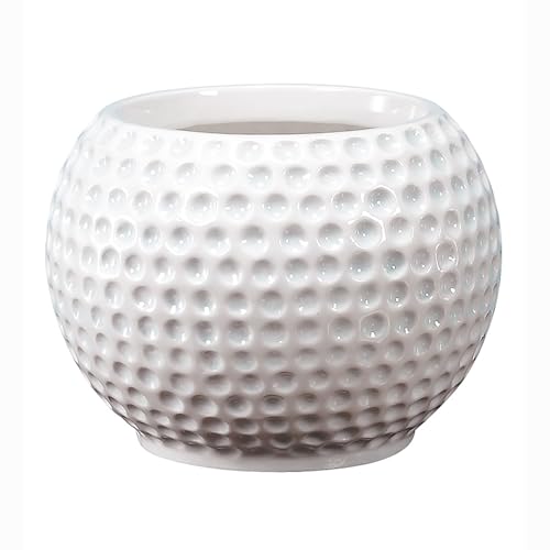 Accents &Amp; Occasions Ceramic Golf Ball Planter Or Flower Arrangement Vase, 3-3/4-Inch