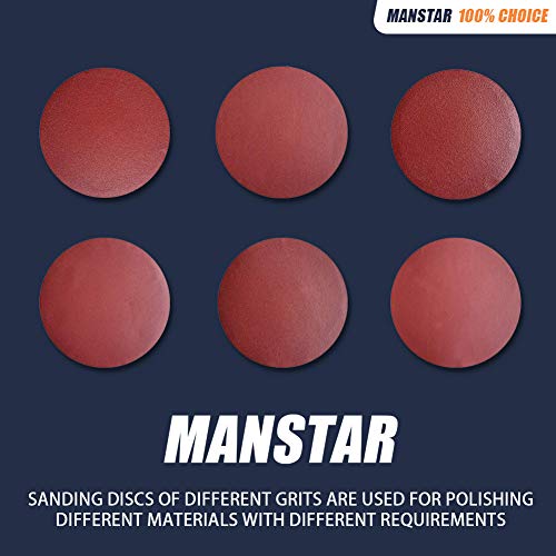 Image of 30 PCS 8-Inch Assorted PSA Aluminum Oxide Sanding Disc,NO-Hole Self Stick