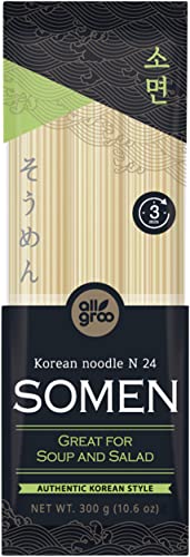 Allgroo Somen Weizennudeln - Weizennudeln koreanischer Art - Somen, (1 x 300 g) Cover