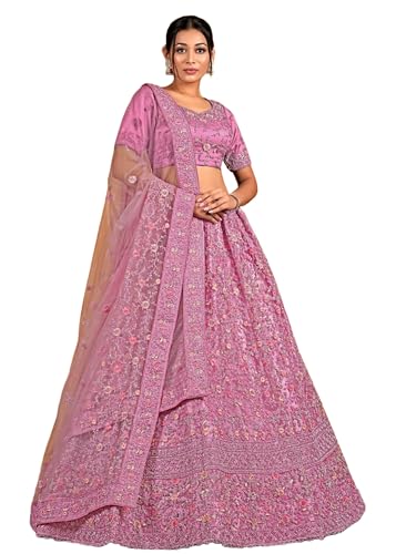 Lehenga Choli de fête avec son Dupatta fluide pour vos mariages et soirées