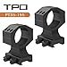 TPO PT35-195 35mm Picatinny Scope Mounts, Heavy Duty 35mm Picatinny Riflescope Rings (1.95