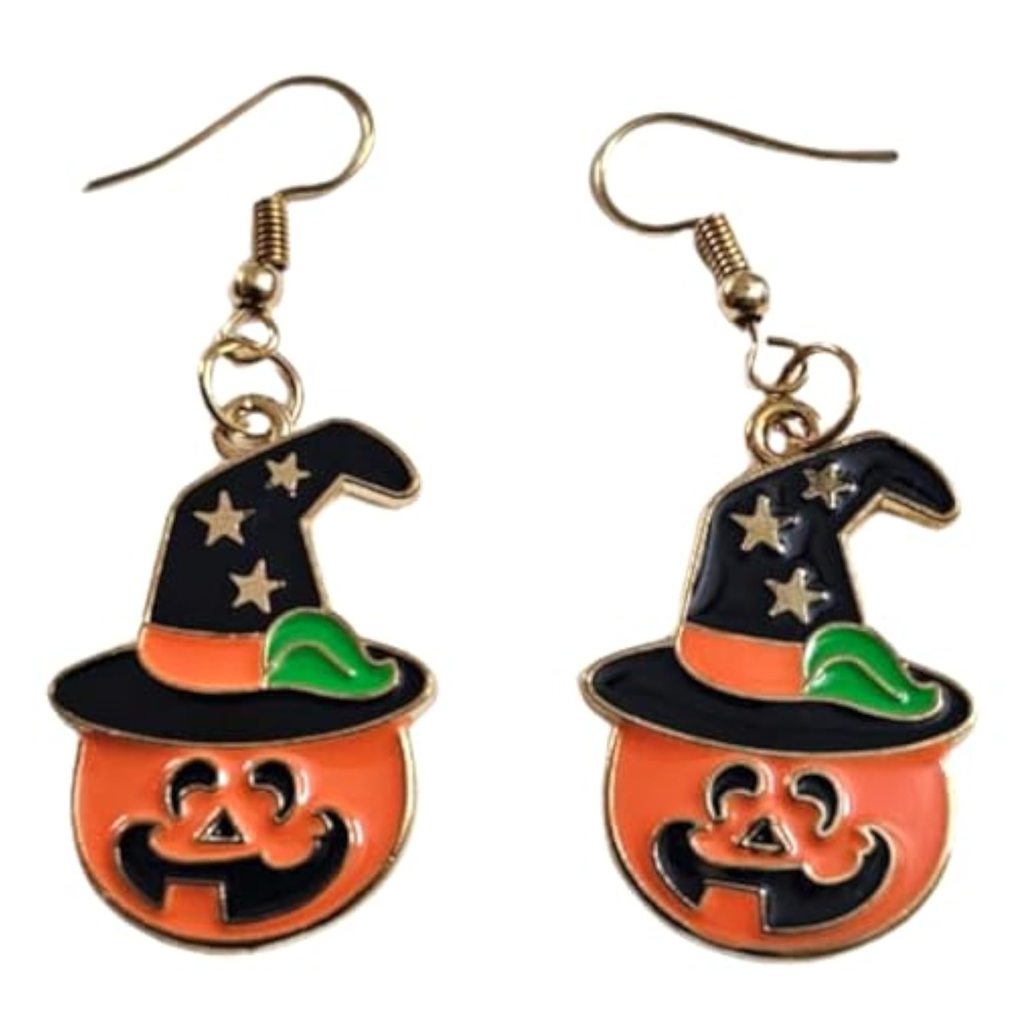 Halloween Glow in the Dark Ghost & Pumpkin Drop Earrings