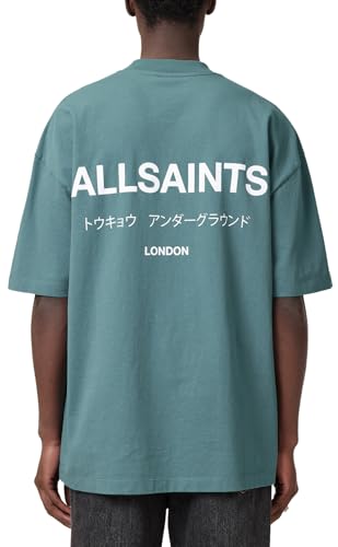 Image of AllSaints Men's Underground Oversized Short Sleeve Crew Neck Shirt