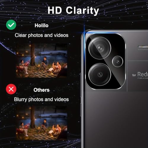 Image of Xmon Back Camera Lens Protector for Redmi Note 13 Pro Plus (1 Pack) Premium Camera Glass Protector Guard, Anti-Scratch, Ultra-Clear, Easy Installation
