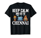 Chennai India City Skyline Map Travel T-Shirt