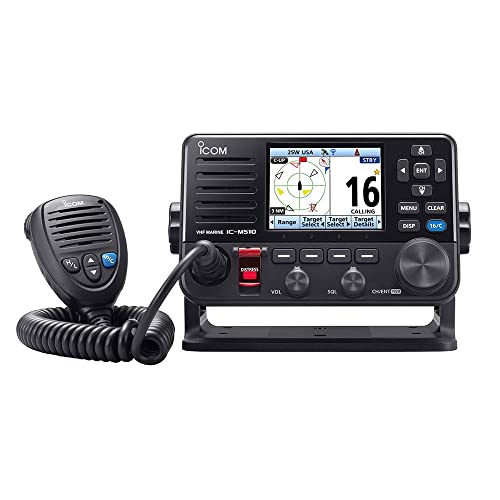 Image of Icom M510 VHF Fixed Mount Radio with 3.5 inch TFT LCD Display