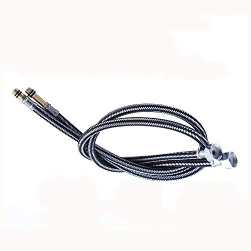 Bath Guru Stainless Steel Bathroom Kitchen Basin Mixer Hot & Cold Tap Hose/Connection Pipe (18 Inch) (B08KS9FRM2) Amazon Price History, Amazon Price Tracker