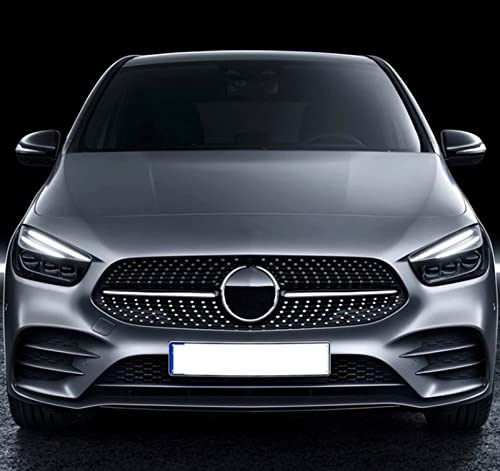 Grille de course Benz W247 Classe B style diamant argenté éclatant pour capot