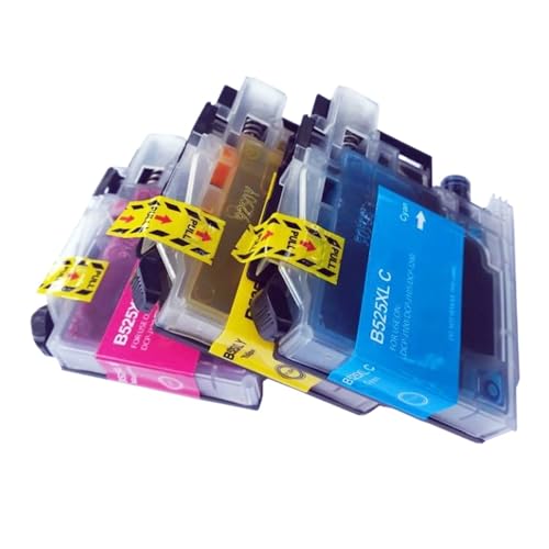 Cartouche Brother LC-525XL LC-529XL CMY pour DCP-J100 MFC-J200