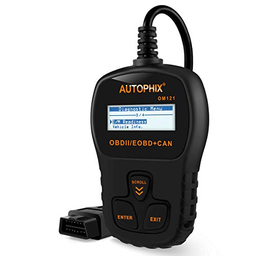 Universal Car Code Reader Enhanced AUTOPIHX 501 OBD2 Scanner with Battery Check Read & Erase Fault Code I/M Readiness Freeze Frame Car Info DataStream for All OBDII Vehicles After 1996 -New Version