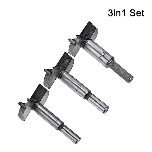 MACHSWON 3 PCS Forstner Drill Bits Tungsten Carbide Wood Hole Saw Opener Drill Bit 42mm+45mm+48mm Woodworking Drilling Boring Bit Cutter - Image 2
