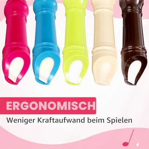Recorder for Children Beginners Soprano Recorder German Fingering Made of Removable ABS Resin Plastic, 8-Hole Flute for Adults, Recorder with Cleaning Pen and Instruction Manual (English language not guaranteed), Beige - View 7