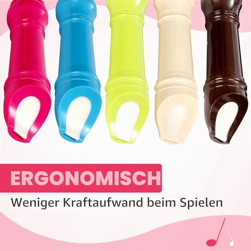 Blockflöte für Kinder Anfänger Sopran Blockflöte Deutsche Griffweise aus Abnehmbar ABS Harz Kunststoff, 8-Loch Flöte für Erwachsene, Recorder mit Reinigungsstift und Bedienungsanleitung, Blau