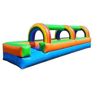 Pogo Bounce House Rainbow Inflatabl...