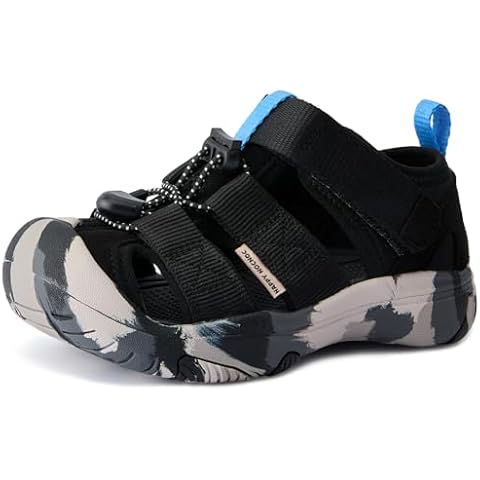 HAPPY NOCNOC Sandals for Boys & Girls - Breathable Summer Sandals, Comfortable, Quick-Drying, Lightweight, Closed Toe Cap Cover