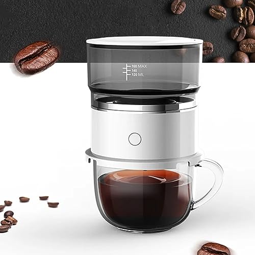 Mini cafetera pequeña para exteriores, cafetera eléctrica portátil, cafeteras exprés portátiles, electrodomésticos semiautomáticos para automóviles, cafetera por goteo, para viajes, oficina, camping