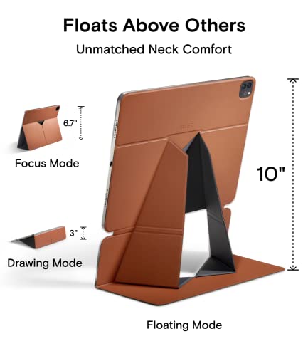 Moft Tablet Case Compatible With Pro 11 In(2Nd/3Rd/4Th Generation) Air(4Th/5Th Generation) Snap Float Folio Case Scratch & Discolor Resistant, Light And Portable Tablet Stand (Brown) #TOP1