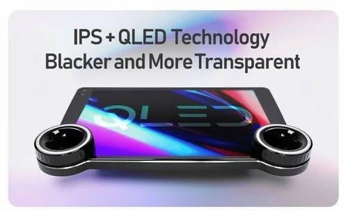 Diamond X80s Car Stereo display highlighting IPS+QLED technology for enhanced clarity.