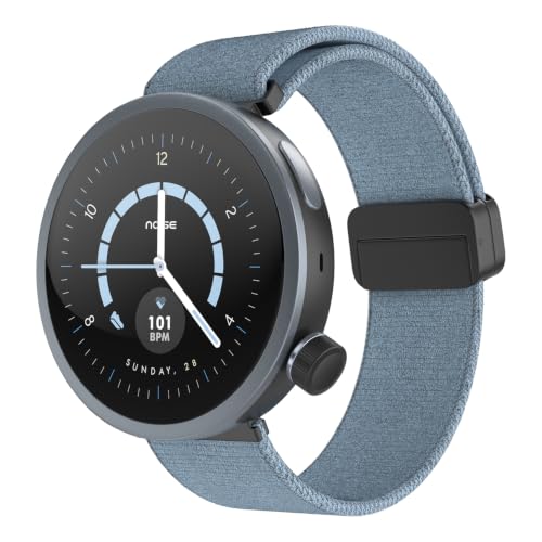 Image of Noise Alt Watch 1 Smart Watch 1.32 inch AMOLED Display, Built-in GPS, AI Suite, Functional Rotating Crown, 1000NITS Brightness, Upto 14 Days Battery - Chosen Blue (Light)