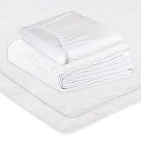 TL Care Health, Hospital Bed Sheet Set with Pads, Cotton/Poly Blend, for Medical or Home Care, 1 Fit