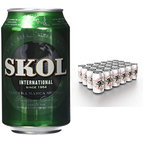 Skol Cerveza - Paquete de 24 x 330 ml - Total: 7920 ml & Victoria Cerveza - Paquete de 24 x 330 ml - Total: 7920 ml