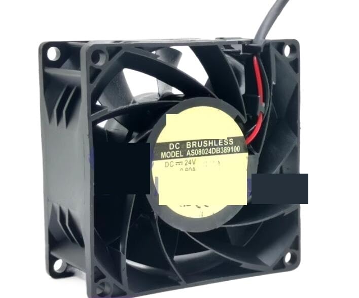 Ventilador de refrigeración Servidor 2 Cables ADDA AS08024DB389100, CC 24 V, 0,60 A, 80 x 38 mm